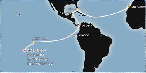 Planet Solar - route so far ©  SW